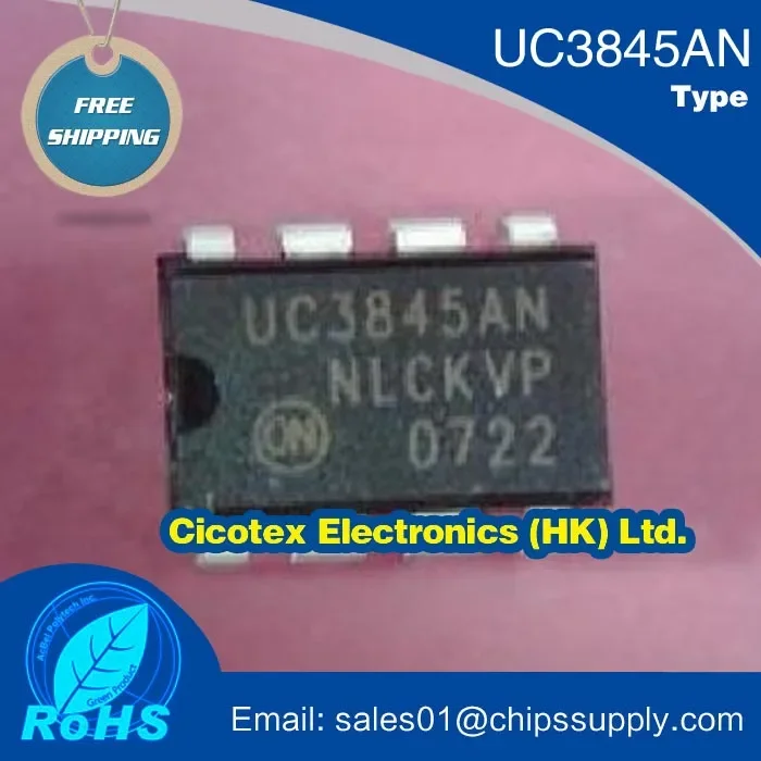 10 шт./лот UC3845AN DIP-8 IC REG CTRLR MULT TOPOLOGY 8DIP 3845