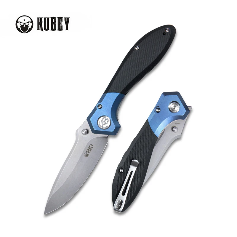 

Складной нож Kubey Ruckus KU314, 3,31 дюйма, инкрустация стандартным лезвием G10, медь, инкрустация G10, ручка титана, уличный карманный нож для охоты