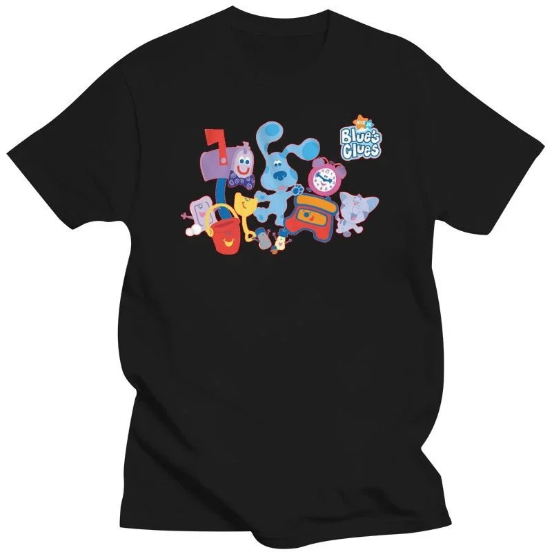 

Blue's Clues T-shirt Blue spotted dog Birthday party gift Adult Kids size shirts Casual Short Sleeve TEE 2019 fashion t shirt