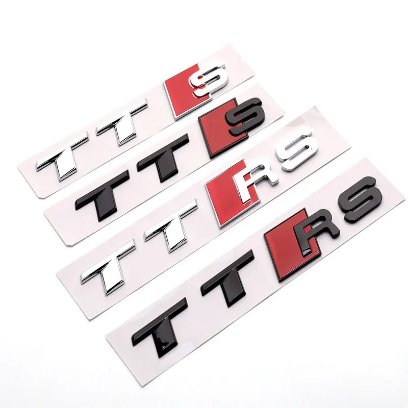 

For Audi Tt Sports Version Body Modification Trunk Rear Accessories Tail Decoration Universal Decal TTS TTRS Letter Car Stickers