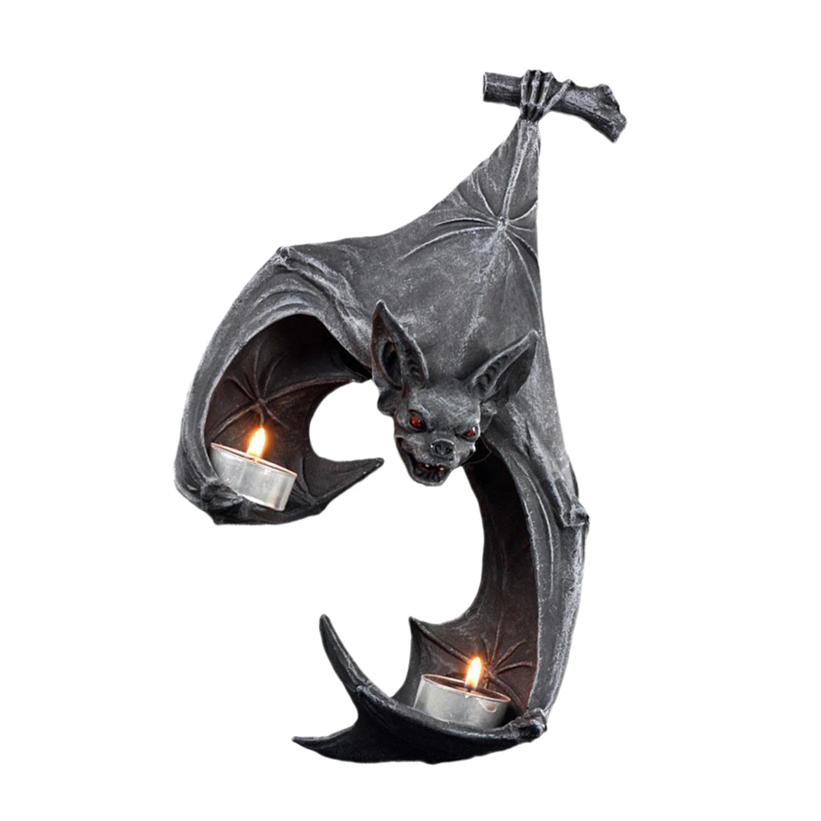 

Bat Wall Tealight Holder Resin Candlestick Candle Holder Sculpture Decor Home Desktop Crafts Ornaments Gothic Candle Holders