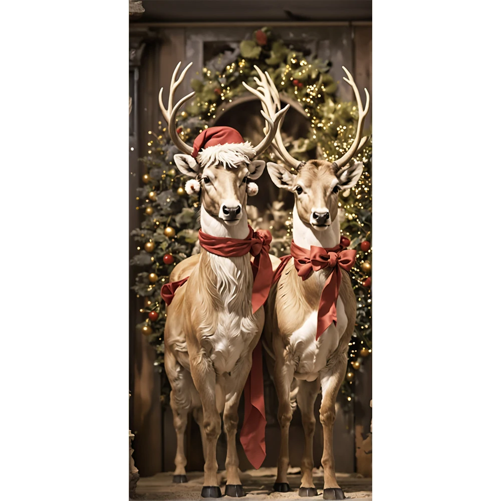 

Рождественский баннер с оленями 90x185 см