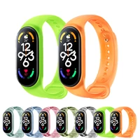 smart bracelet for xiaomi mi band 3 4 sport fluorescent replaceable strap camoufla silicone wrist for xiaomi mi band 5 6 7 strap