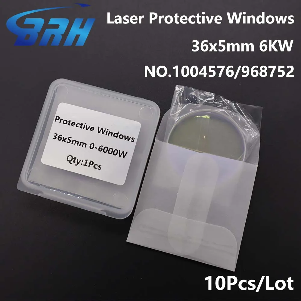 10pcs/lot nukon/highyag bystronic fiber laser bottom glass/protective windows 36*5mm imported quartz 10045746 0-6000W - купить по