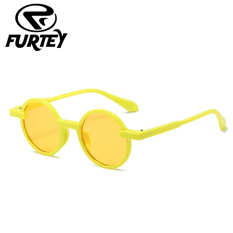 

2022 Autumn Round Fashion Lady Sunglasses Personality Small Frame Anti-UV Retro Sun Glasses Candy Color Eyewear Oculos De Sol