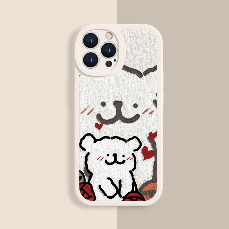 Korean Maltese Phone Case For Lovers Couples for Samsung Galaxy 24 23 22 21 Plus Ultra FE A73 A72 A71 A52 A51 A32 Mobile