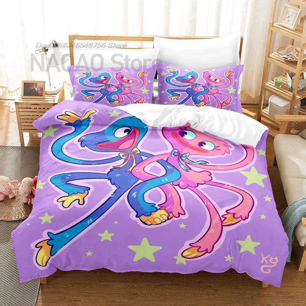 

Poppy Playtime Bedding Set Single Twin Full Queen King Size Bed Set Aldult Kid Bedroom Duvetcover Sets 3D Print Kawaii Girl Bed