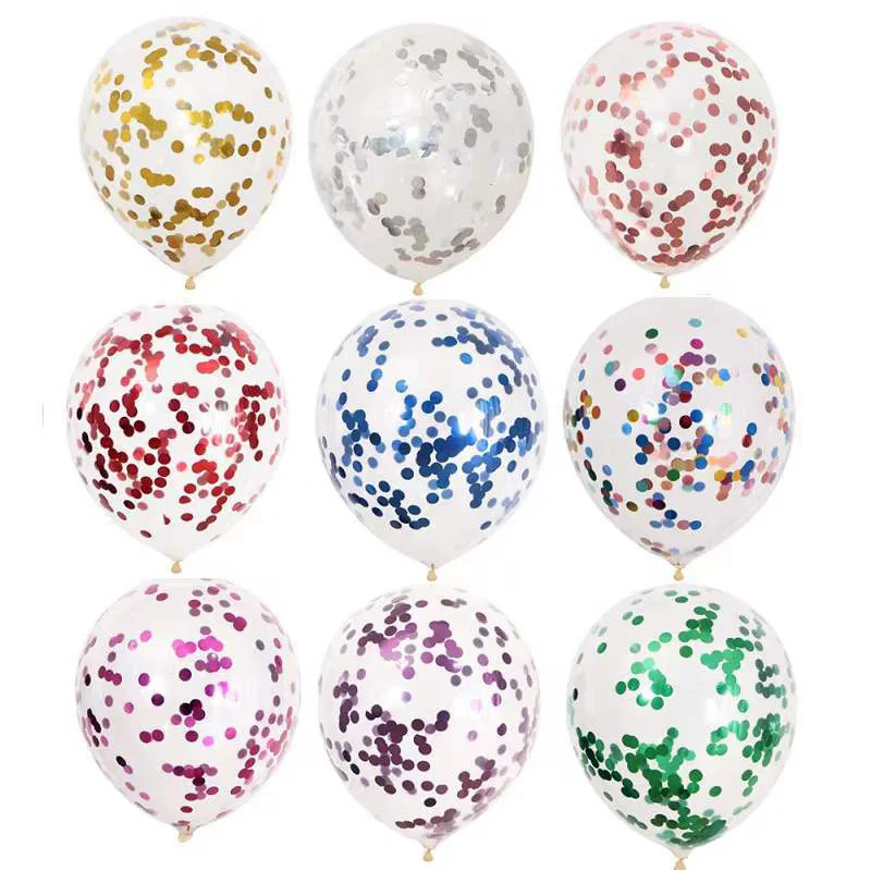 

5/10/20 Pcs Rose Gold Confetti Latex Balloons for Birthday Party Christmas Decors Balloon Wedding Baby Shower Party Supplies