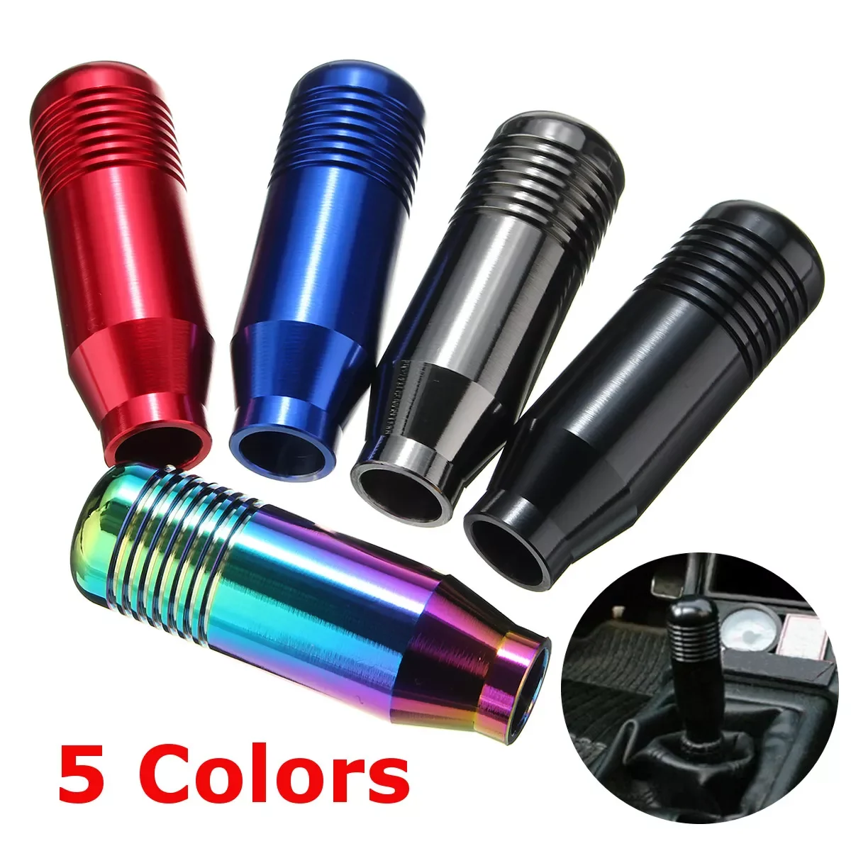 

FREE SHIPPING!! Universal Car Aluminum Manual Gear Shift Knob Stick Manual Transmission Gearstick Lever Shifter Knob