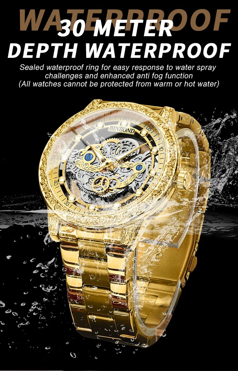 3 шт. мужские кварцевые наручные часы с запонками зажимами для галстука и