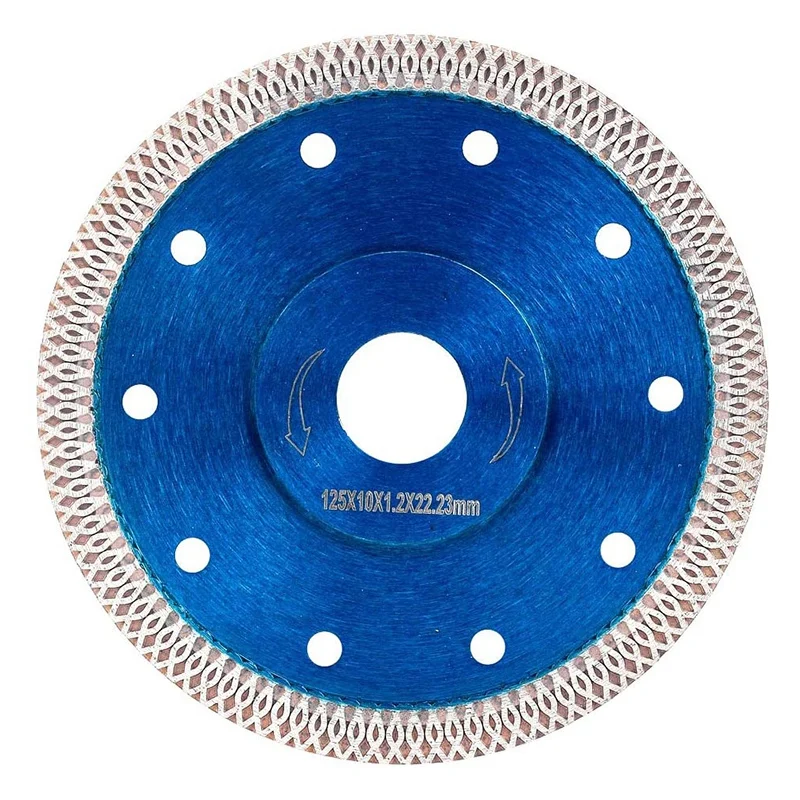 

5-дюймовое сверхтонкое лезвие для алмазной плитки, пильный диск для резки фарфоровой плитки, гранита, мрамора