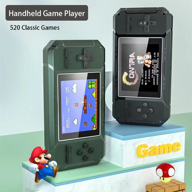 

520 в 1 Ретро консоль для видеоигр Ручной игровой плеер портативный карманный ТВ игровая консоль AV Out портативный плеер для детей подарок