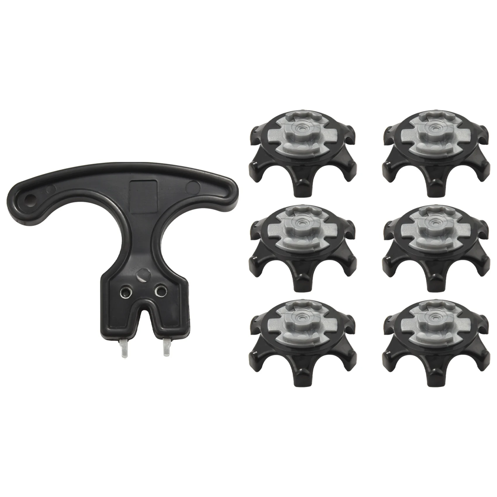 

30Pcs Golf Shoe Spikes Removal Tool Black Clamp Cleats Studs Replacement Plastic Comfort Durability with Removal Tool