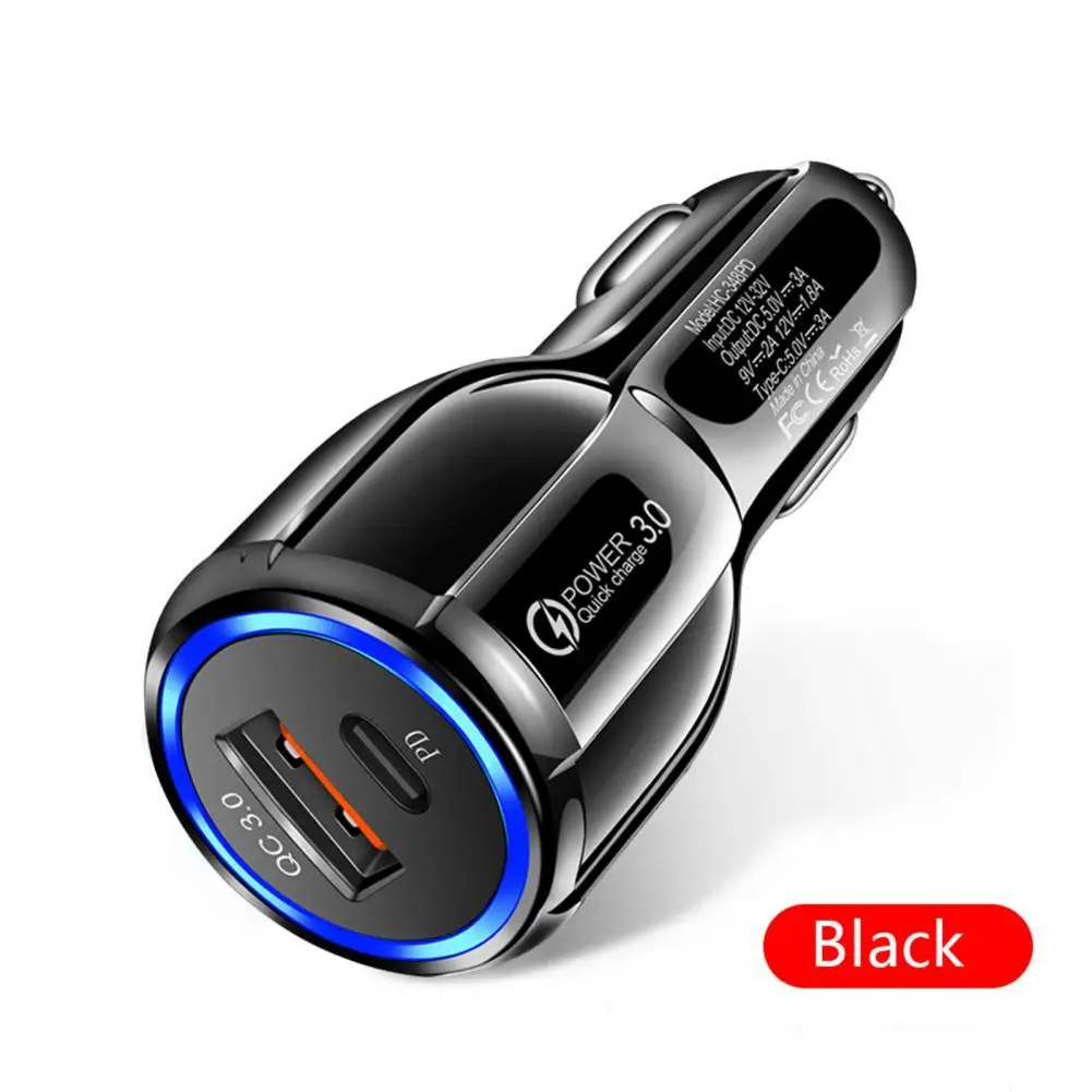 

Car Phone Charging Charger Useful QC3.0 Type-C PD Smart Phone Car Charger Safe Anti-skid Car Charging Adapter