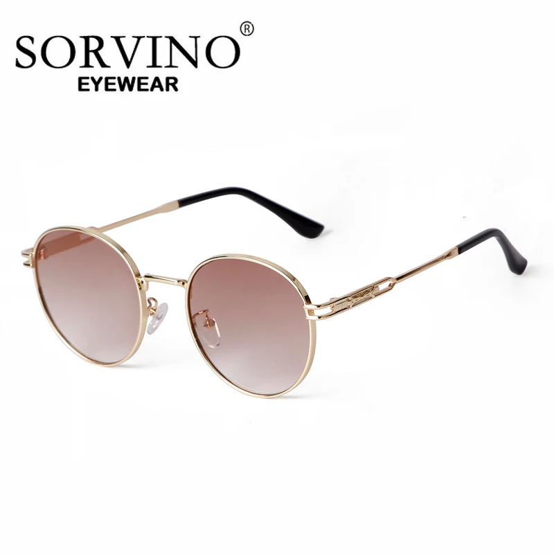 SORVINO круглые солнцезащитные очки в стиле ретро для женщин и мужчин брендовые