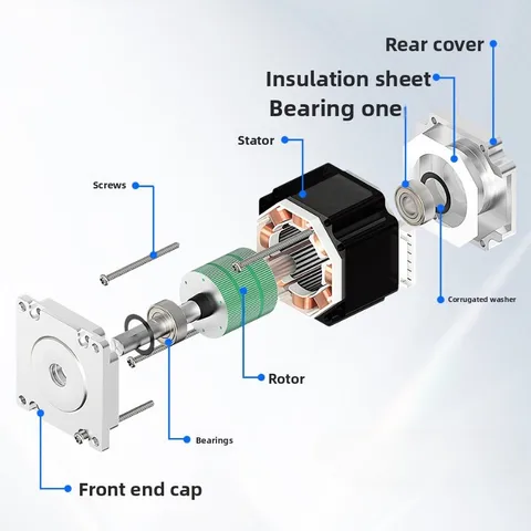 Nema 23 1,2 Нм/1,9 Нм, крутящий момент 57, шаговый двигатель, высокоскоростные микро 2-фазные двигатели постоянного тока, одноосный малошумящий робот для 3D-принтера