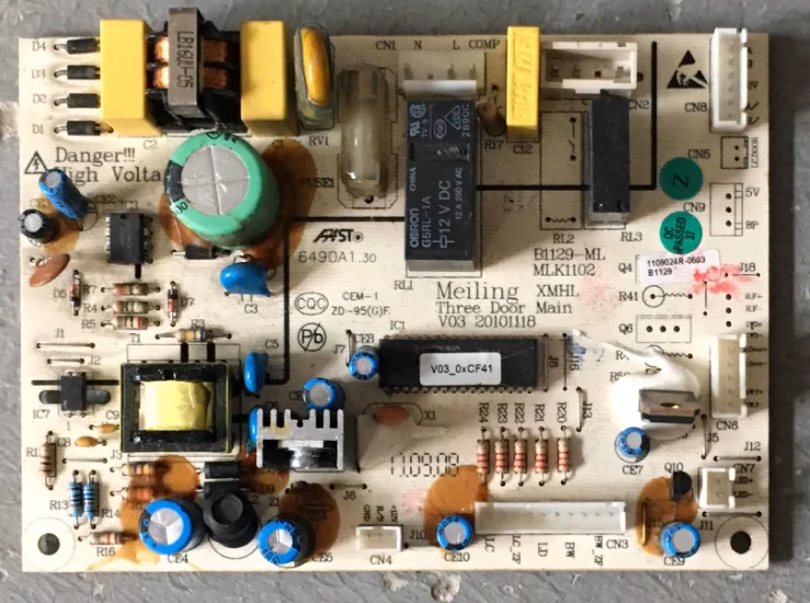 

1pc used Meiling refrigerator computer board B1129-ML MLK1102 Meiling