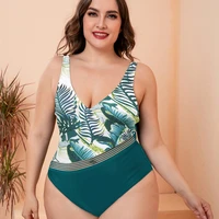 sexy one piece large size swimwear with push up women plus size swimsuit closed body female bathing suit for pool beach wear