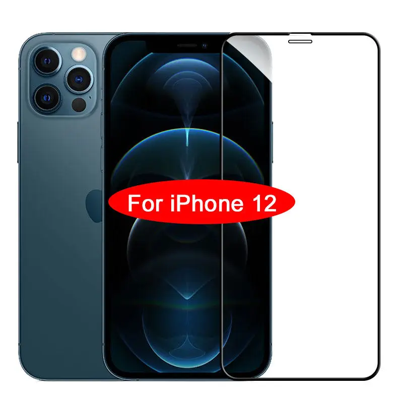 

2 шт., защитное закаленное стекло для iphone 11 12 pro Max 7 8 plus X XR XS max