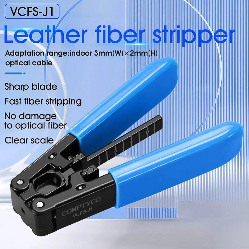Fiber Optic Tool kit VCFS-20/30 Two/Three-port Stripper(Stainless steel) and 3mm * 2mm Leather Wire Stripper Combination set