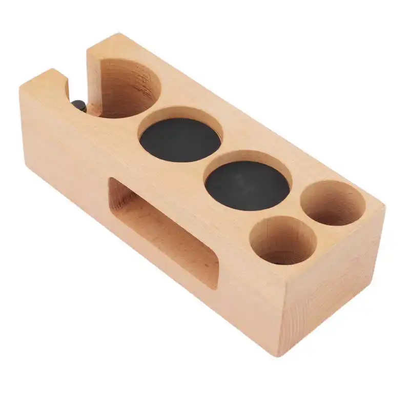 

Coffee Tamper Holder Scratch Resistant Stable Placement 5 Hole Easy Access Coffee Tamping Station for Tea Rooms for Powder