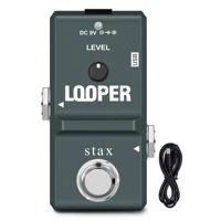 stax guitar looper pedal loop effect pedal unlimited overdubs 10 minutes of looping 12 time and reverse usb port 3mode ln 332