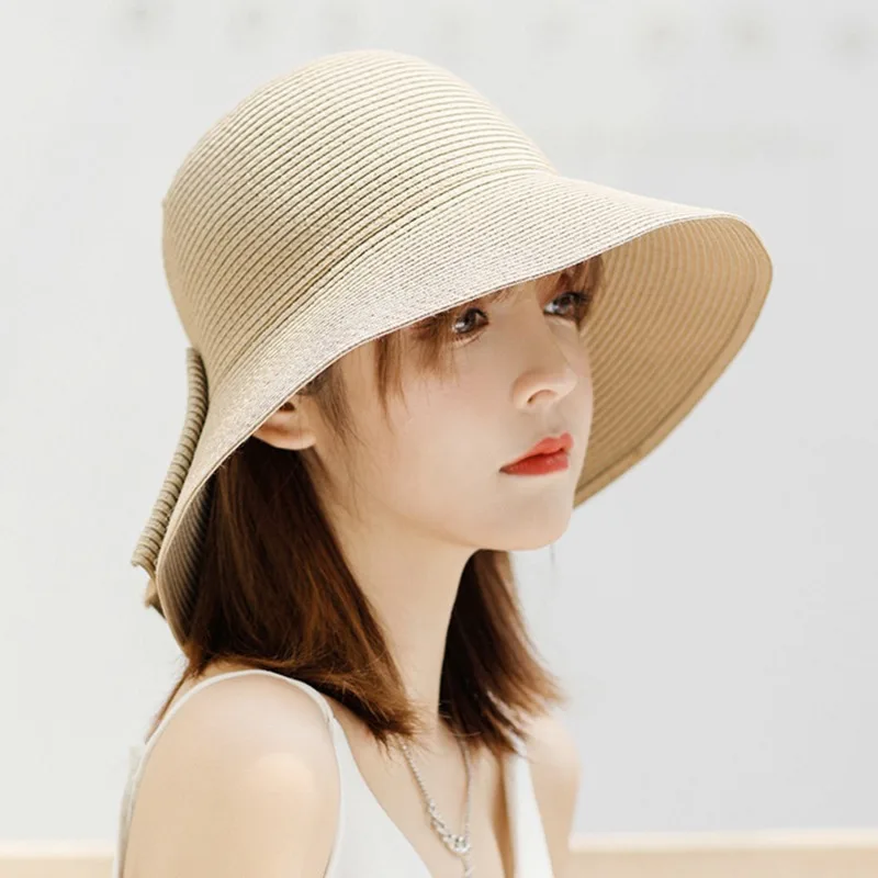 

Wide-brimmed Hat Large Beach Hat Panama Women's Straw Hat UV Protection Foldable Sun Protection Hat Holiday Outdoor Sport Hat