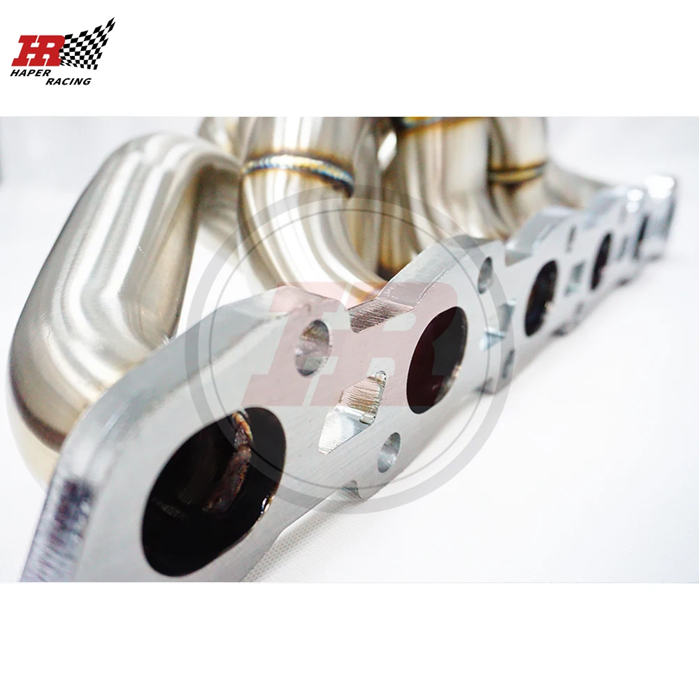 Фото Выпускной коллектор Haper Racing SS304 42 мм с верхним расположением фланцев T4 Twin Scroll для R31 R32 RB20DET RB25DET 240sx S13 S14 1989-1999 гг. №4