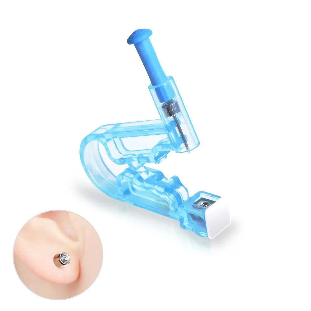 

Healthy Safety Asepsis Disposable Unit Ear Studs Piercing Gun Piercer Tool and Alcohol cotton