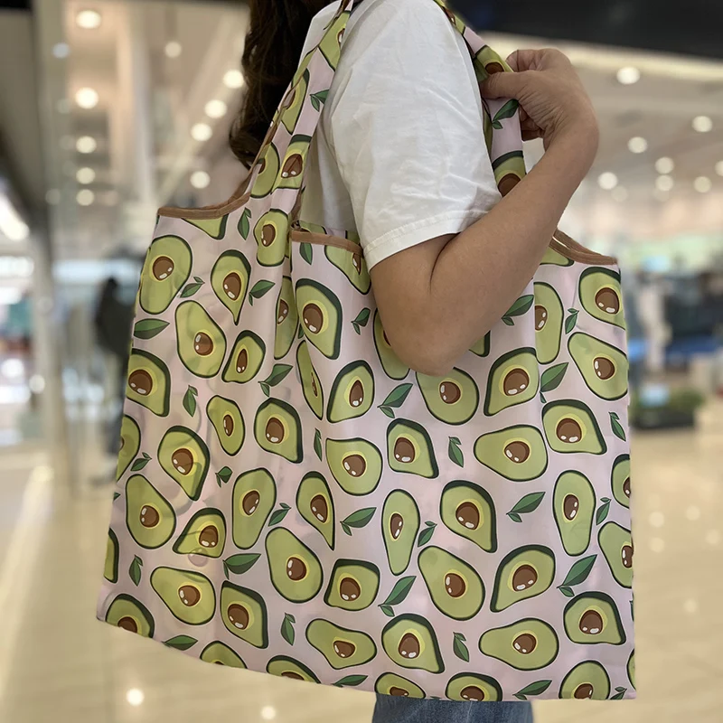 

Reusable Foldable Shopping Bag High Quality Large Size Tote Bag Eco Bag Waterproof T-shirt Bag Shopkeeper Bags Handbags