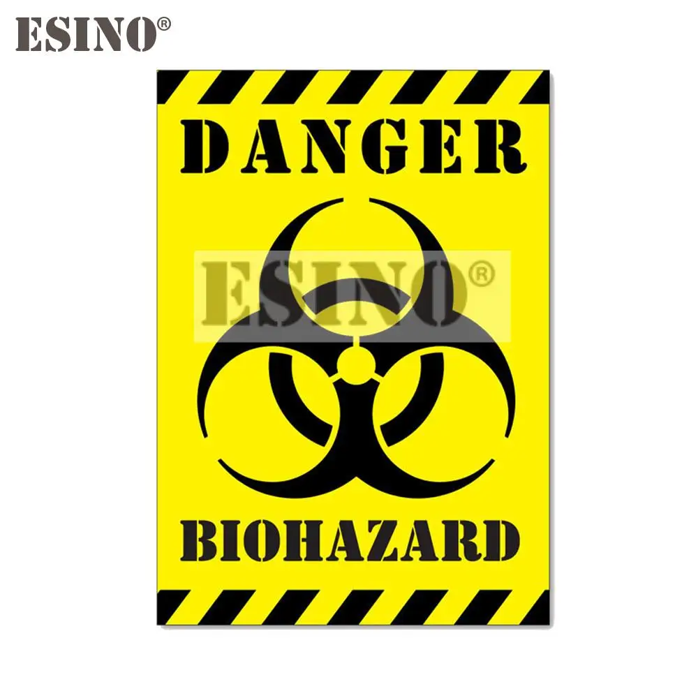 Автомобильный Стайлинг, творческая опасность, биоопасность, мультфильм, ПВХ, водонепроницаемая наклейка для кузова автомобиля, виниловый узор