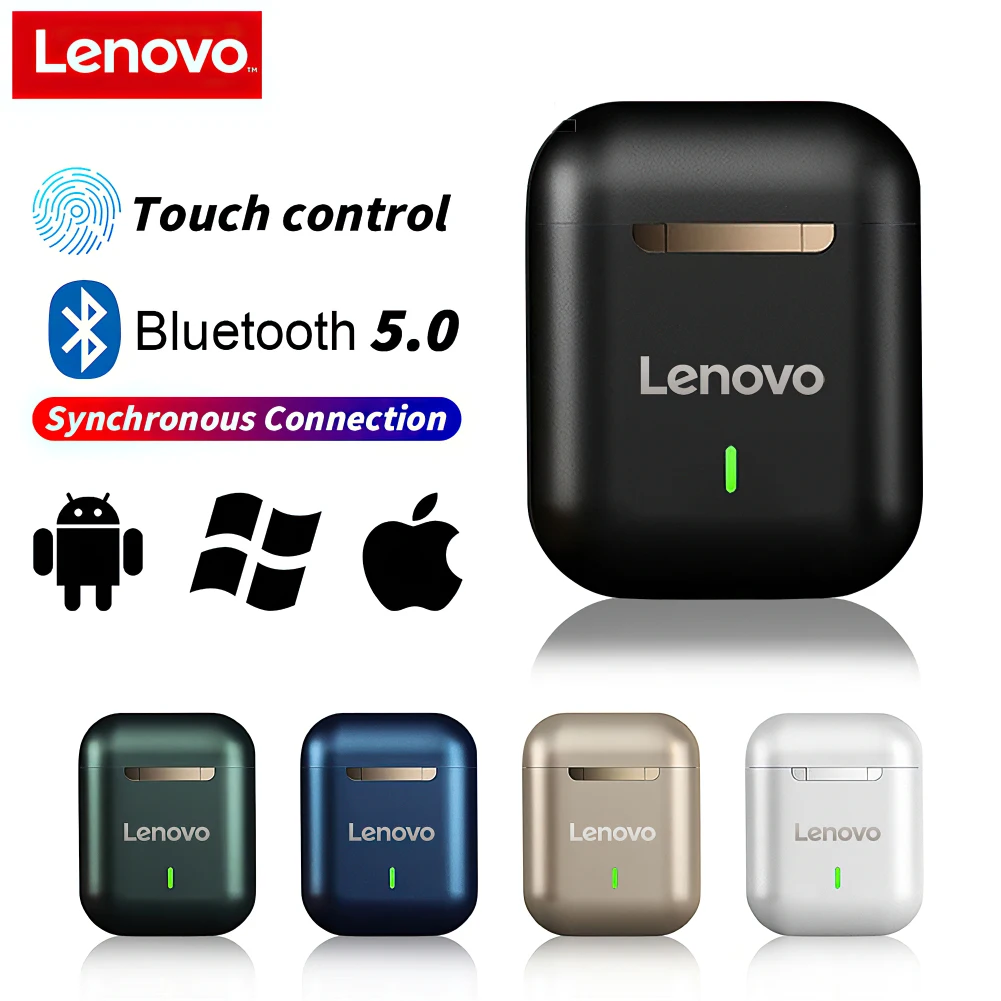 

Беспроводные наушники-вкладыши Lenovo J18, TWS наушники с поддержкой Bluetooth, Hi-Fi стерео, водонепроницаемая игровая гарнитура с микрофоном