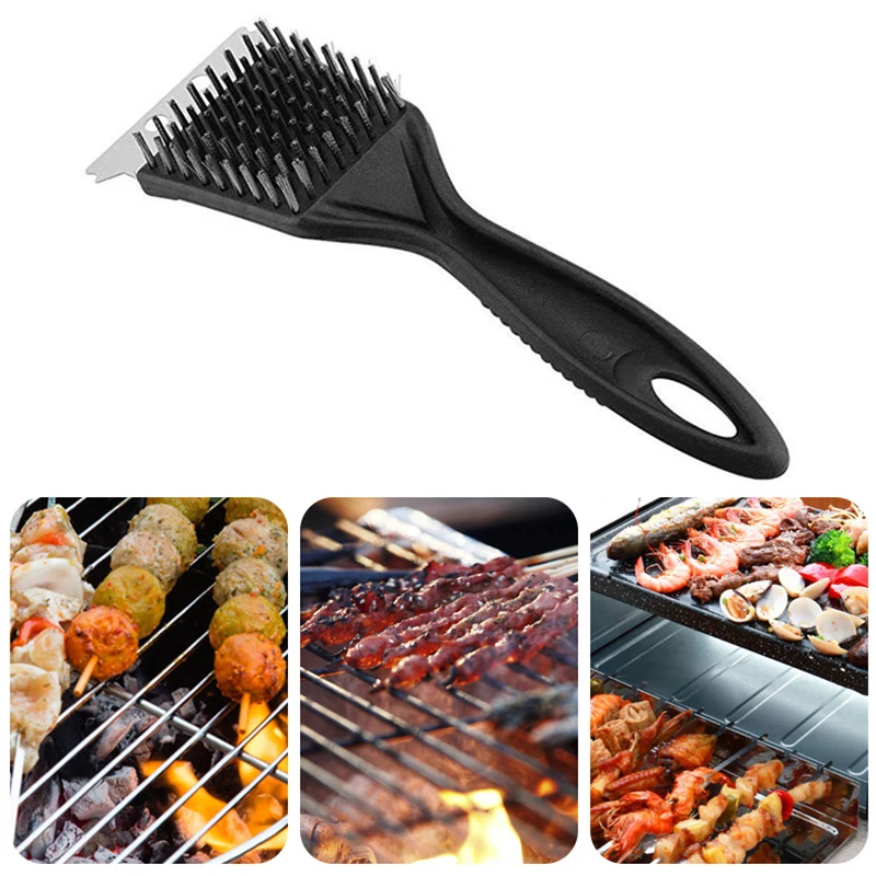 

Bbq Grill Cleaning Brush Barbecue Brush Cleaning Tools Stainless Steel Wire Scraper Outdoor Home Bbq Accessories