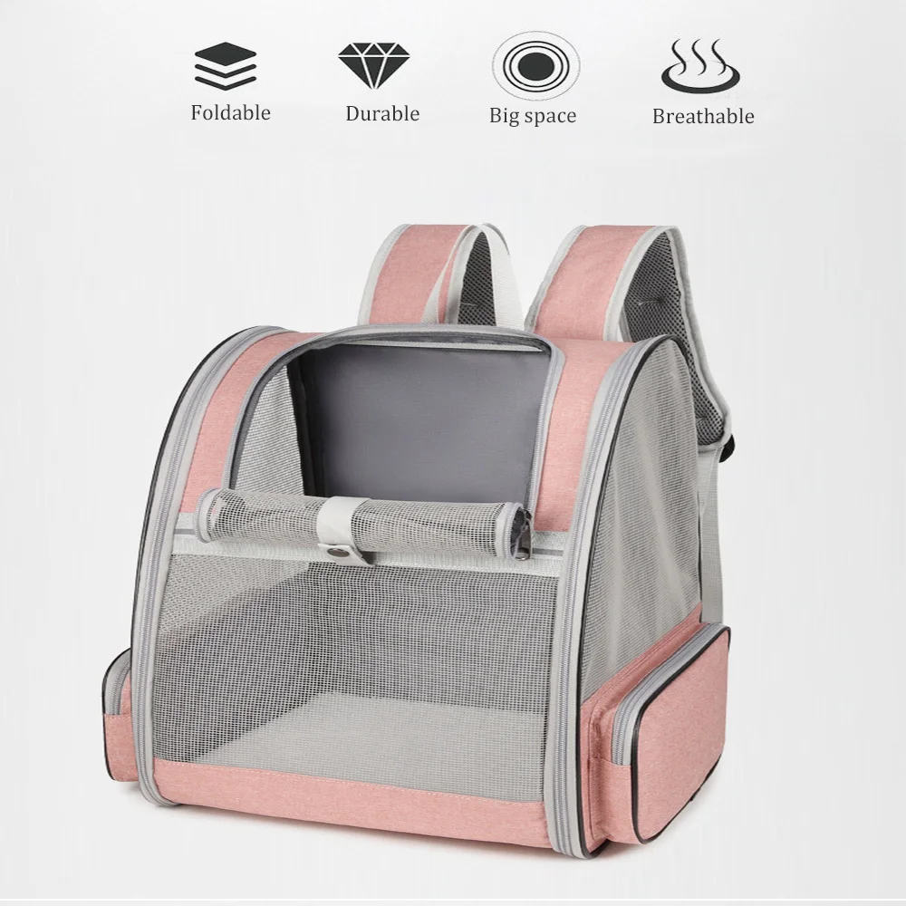 

Переноска для кошек, Воздухопроницаемый рюкзак для домашних животных, с боковой дверью, легкая дорожная сумка для собак