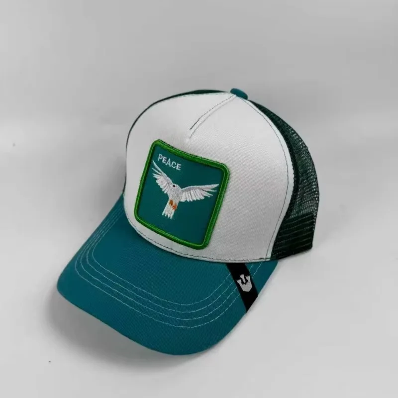 Фото Бейсболка Goorin Bros The Original Trucker The Goat Wine Red Peace Dove, мужская зимняя мягкая кепка, черная кепка с животными принтами №1
