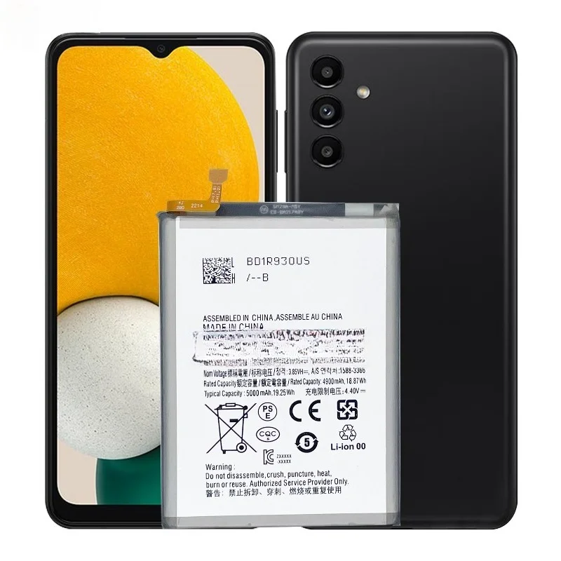 Фото Аккумулятор для мобильного телефона Samsung EB-BA136ABY, подходит для Samsung Galaxy A13 5G, большая емкость, бесплатная доставка, 3.85V 5000mAh №4