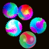 pet dog toy chewingdog balls flashing elastic glow in the dark interactive ball dog ball pet toys puppy chew toy pet products