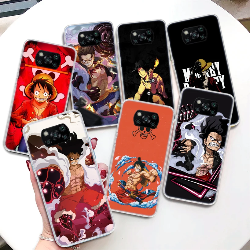 

Luffy One Piece Fashion Anime Coque Phone Case For Xiaomi Poco X3 Nfc X4 M3 M4 Pro M2 F3 F2 F1 Mi Note 10 A1 A2 A3 Lite CC9E Sof