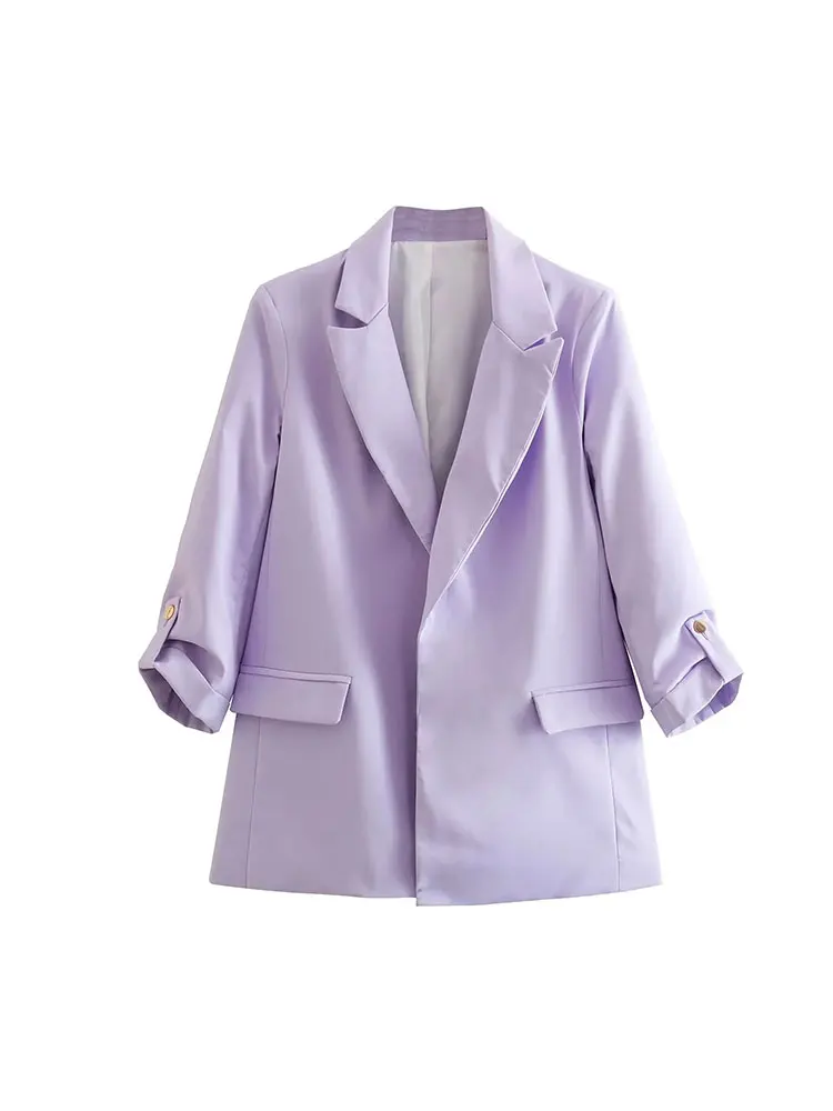 Women Animal Print Zebra Blazer Elegant Chic Fashion Suit Jacket Casual Coat Female Outerwear Outfit Clothing