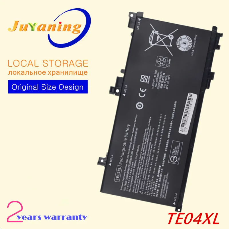 Аккумулятор для ноутбука TE04XL HP OMEN 15-ax200 15-ax210TX 15-ax235nd 15-ax202na 905277 -855 905175 -2C1 HSTNN-DB7T TE04