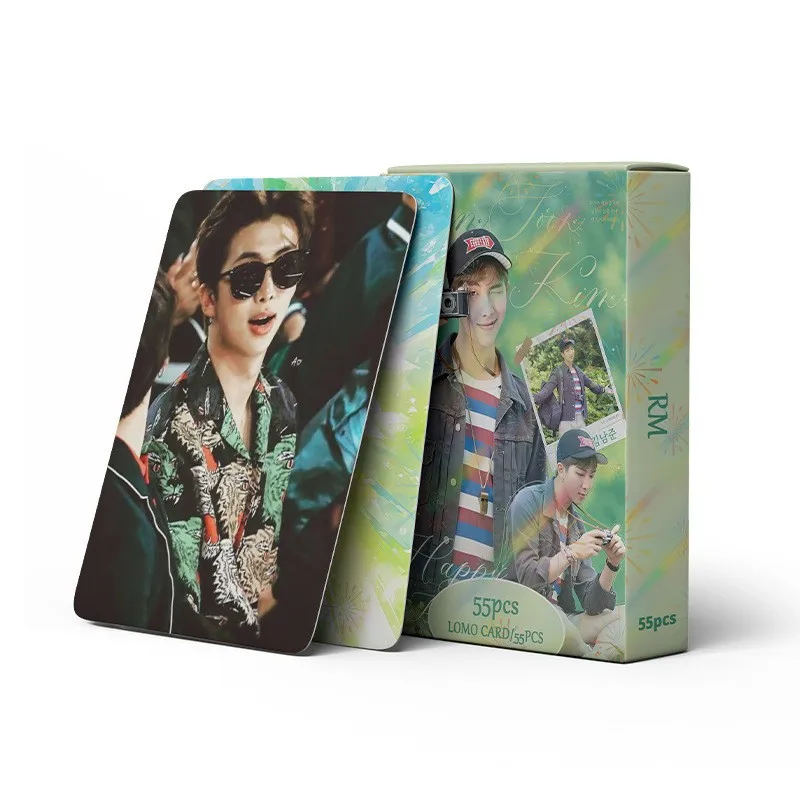 Фото Коллекционные HD-ламинированные карточки Kpop BTS RM Ким Намджун, фото-карточки с портретами айдолов, коллекция для фанатов, подарок. №1
