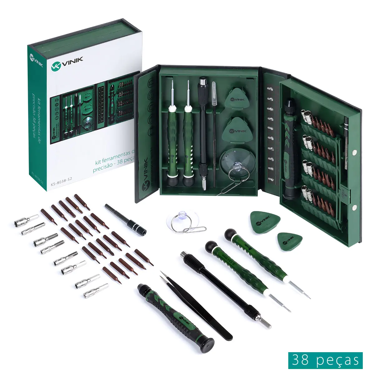 

KIT PROFESSIONAL PRECISION TOOLS 38 IN 1 - KS-8038-S2