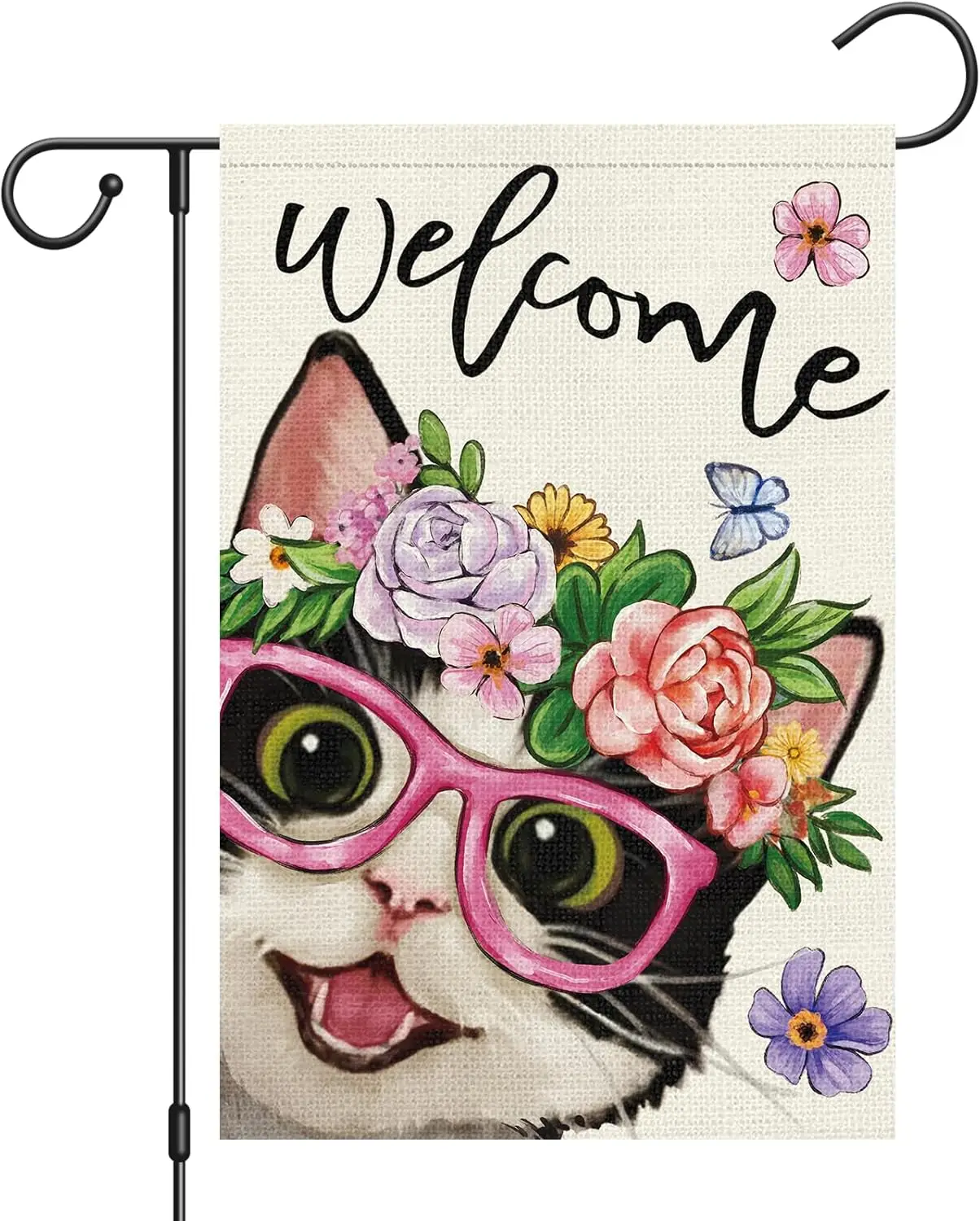Heyfibro Садовый флаг &quotДобро пожаловать весна-лето&quot