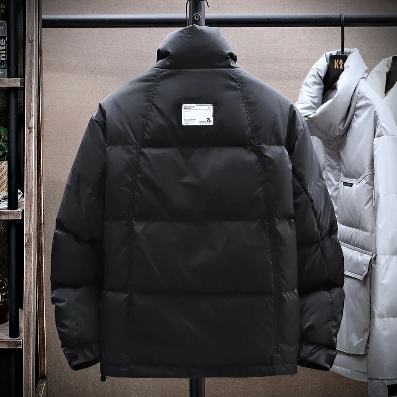 2022 Large Size Down Jacket Male New Thick and Fat Casual Handsome Loose Collar Cold Warm Coat