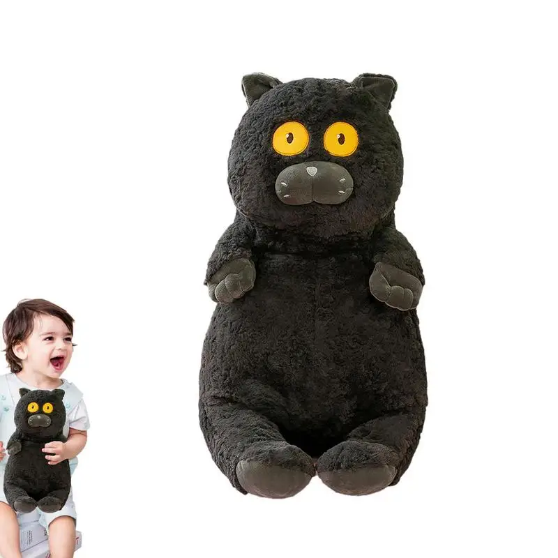 

Плюшевая кукла в виде кошки, милая мультяшная котенок, мягкая игрушка, подушка для тела, подарок на день рождения, День благодарения, новый год