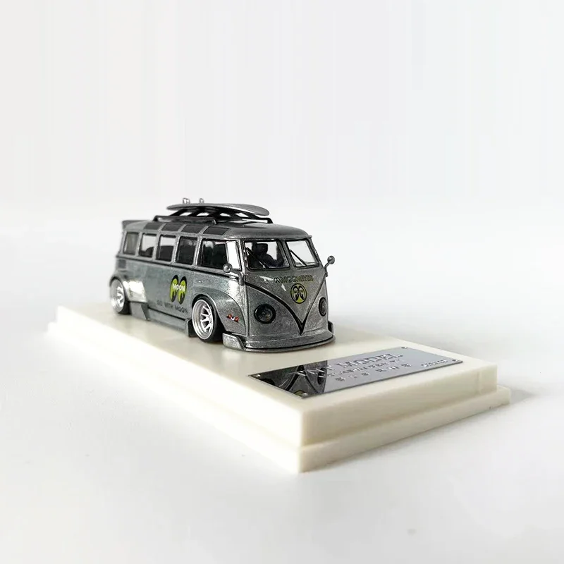 TNT 1:64 Модель автомобиля T1 Автобус RWB Широкий корпус из сплава Литой автомобиль