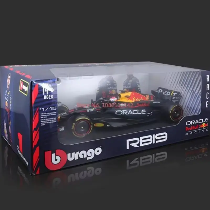 Оригинальный 1:18 Bburago Red Bull RB19 Las Vegas Майами миниатюрные литые под давлением модели