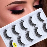 faux lashes 35 pairs 3d mink lashes russian volume stripes dramatic false eyelashes fluffy thick handmade fake lashes extension