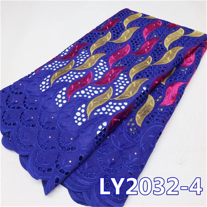 2023 Высококачественная африканская кружевная ткань швейцарская хлопковая