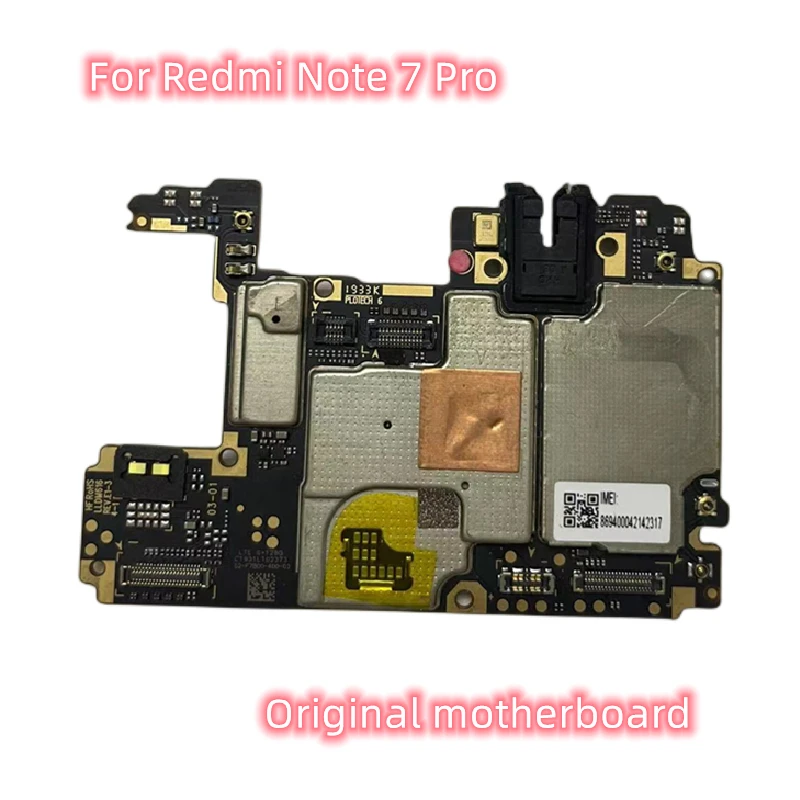 Mobile Electronic Panel Mainboard Motherboard Unlocked With Chips Circuits For Xiaomi RedMi Note 7 Pro